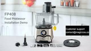 Magiccos FP408 food processor Installation Demo