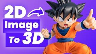 How to Turn Any 2D Image to 3D Model with AI Free - 2024 New Update