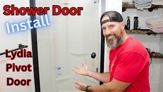 How to install a pivot Shower door (Lydia)