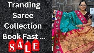 Tranding Saree In Mansoon Offer Price for order whatsapp 7620380970 #live #onlinesale # paithani