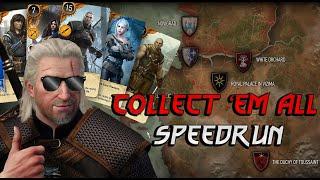 The Witcher 3: "Collect 'em All" Speedrun-Guide, All Gwent Cards, Gwent With Every NPS [Montage]