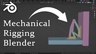 Mechanical Rigging in blender | 6 bar mechanism