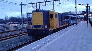 TCS 101001 1700 sleept de Alstom CREW 2454 door station Hoorn "uniek" #treinspotter #alstom