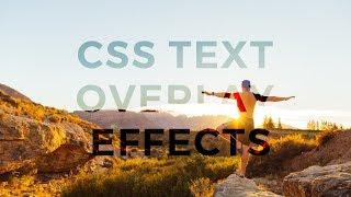 CSS Text Overlay Effects with mix-blend-mode Property | HTML & CSS Effect