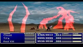 FF7 - Ruby Weapon - Omnislash - 9999 Damage