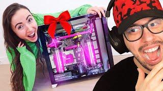 SURPRISING MY GIRLFRIEND WITH NEW GAMING PC!!