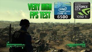 Fallout 3 Max Settings FPS Test (1050Ti + i5-6500)