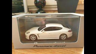 Diecast Porsche Panamera diesel 1:43 Scale, Minichamps.Автомодели.Обзор