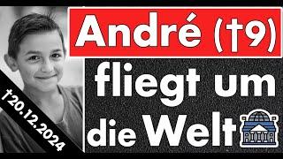 Letzter Wunsch: Der kleine Feuerwehrmann André soll nochmal um die Welt fliegen! Wir helfen.