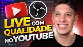 Como Configurar o OBS Studio para fazer live de qualidade no YouTube com qualquer PC 2024 Grátis!