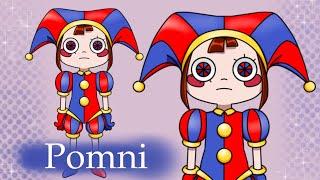 How to draw easy Pomni from The Amazing Digital Circus