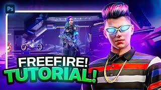 FreeFire Thumbnail Tutorial | With Characters Pack | اردو / हिंदी