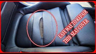 How to repair this Mercedes Benz Seat cover - Auto Upholstery