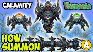 Terraria Calamity Mod 1.4.4.9 How To Summon EXO MECHS BOSS (2024 (Ares, Artemis and Apollo, Thanatos