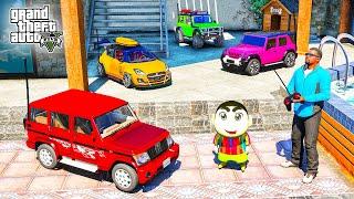 Franklin Gifting Indian Mini RC Toy Car to Shinchan in GTA 5 | JNK GAMER