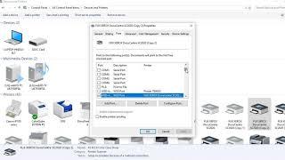 How to check and change printer port