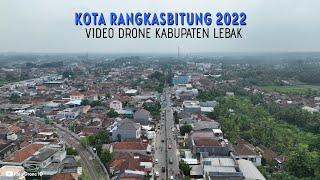 Pesona Kota Rangkasbitung di Kabupaten Lebak Banten di Lihat dari Udara dengan Drone