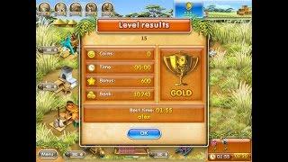 Farm Frenzy 3 only GOLD (level 15) playthrough Веселая ферма 3 (уровень 15) Золото