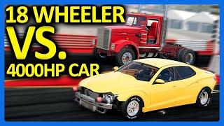 Can I Build a Truck Faster than a 4000 Horsepower Dragster in BeamNG!!