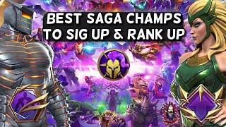 Best Champs To Rank Up And Sig Up This Saga | Where To Spend Your Gems | Marvel Contest of Champions