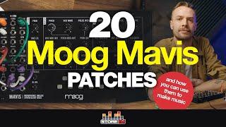 20 Moog Mavis Patches! (and how you could use Mavis in your music)