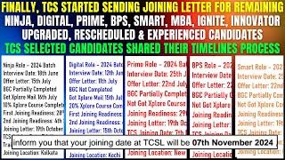 TCS 10+ SELCTED CANDIDATES SHARED THEIR TIMELINE & COMPLETE PROCESS FROM INTERVIEW TO JOINING LETTER