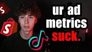 How To FIX Your TikTok Dropshipping Ad Metrics AS A BEGINNER! (Beginner Metric Problems Explained)