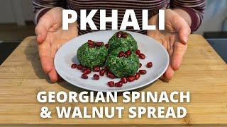 Pkhali Recipe: Georgian Spinach & Walnut Spread