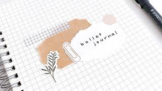 my minimal bullet journal setup | why i choose bullet journaling