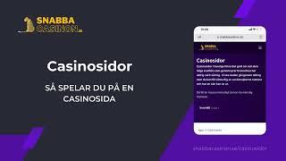 Casinosidor - Så kan svenska spelare spela på nätcasinon!