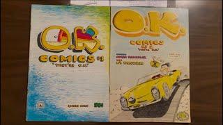 O.K. Comics #1-2: Bruce Walthers, a CEO in his fifties, drew these UG comix to amuse himself! Kooky!