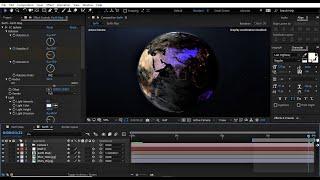 How to create a  Planet inside After Effects-Using CC Sphere