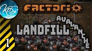 Factorio Landfill Avalanche! Ep 1: PRODUCTION SCRAP 2 MOD - MP Coop with Aven1017 - Gameplay