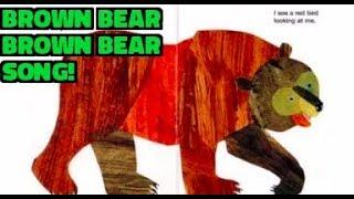 "Brown Bear, Brown Bear Song" with guitar & read aloud book