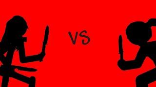 SCP-835-JP VS Yandere (SCP Foundation vs Yandere Simulator) Stick Nodes Animation