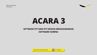 Acara 3 Part 1 (Pit Optimasi Menggunakan Software Whittle)