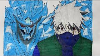 How To Draw DMS Kakashi With Susanoo | Step By Step | Naruto