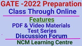 GATE 2022 | Preparation through online| Class| NCM Learning Centre| Final & Prefinal year Engineer