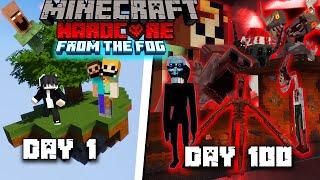 MÌNH SINH TỒN 100 NGÀY TRONG MINECRAFT SKY BLOCK THE MAN FROM THE FOG SIÊU KINH DỊ !!