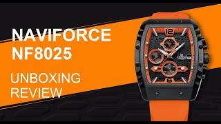 Unboxing Review | Naviforce Watch NF8025 New Arrival Quartz  Chronoaraph Movement Latest Design