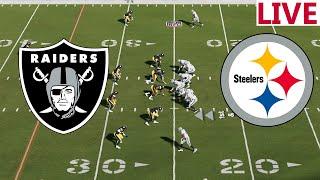 LIVEPittsburgh Steelers vs Las Vegas Raiders  / NFL LIVESTREAM /NFL Week 6/Madden NFL