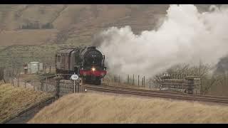 LMS Royal Scot Class No 46115 Scots Guardsman, Ribblehead, Saturday 11th February 2023