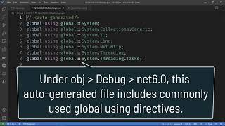 C# 10: Implicit Global Usings (Quick Vid)