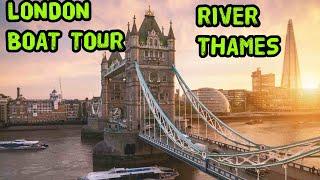 London Boat Ride in River Thames l Central London l Historical Sites l Tower Bridge