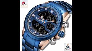 NAVIFORCE 9138 Blue Color Watch || Easy Shopping Zone || Bangla Watch Tutorial ||