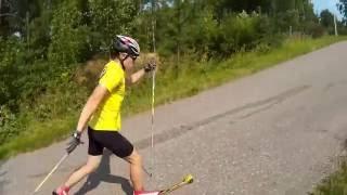 Летние тренировки(Summer training cross country skiing)