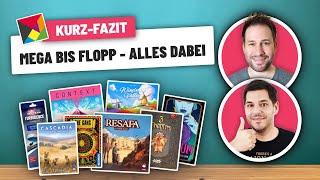 Mehr brandneue Brettspiele im Kurzfazit!