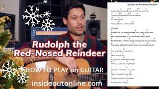 Rudolph the Red Nosed Reindeer - HOW TO PLAY on GUITAR