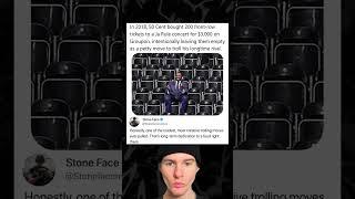 In 2018, 50 Cent bought 200 front-row tickets to a Ja Rule concert for $3,000 on Groupon