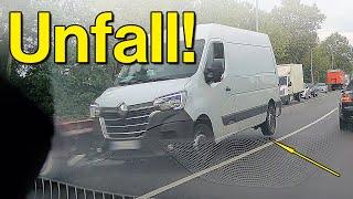 Feige Fahrerflucht, Transporter kracht in LKW und Vollbremsung | Dashcam Deutschland #140 | #germany